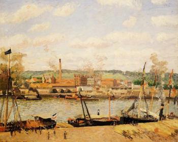 Camille Pissarro : View of the Cotton Mill at Oissel, near Rouen